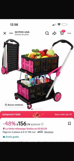 Carrito multiusos. Rosa