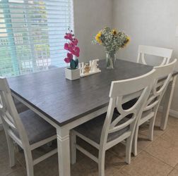 🎉 Grand Opening July Sale –White Dining Table Set
