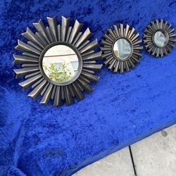 3 pc decor mirror together $10 