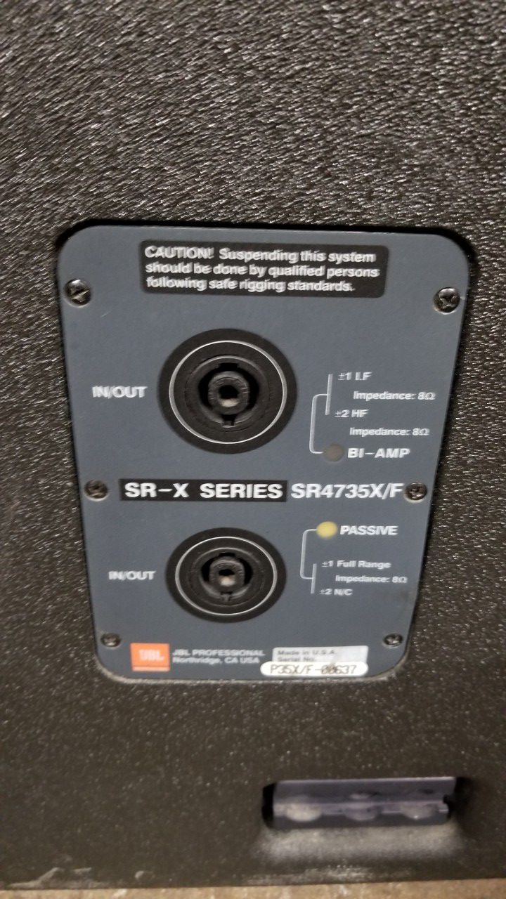 Jbl SR4735 XF Flyable 3 Way TWO for Sale in Lakewood, CA - OfferUp
