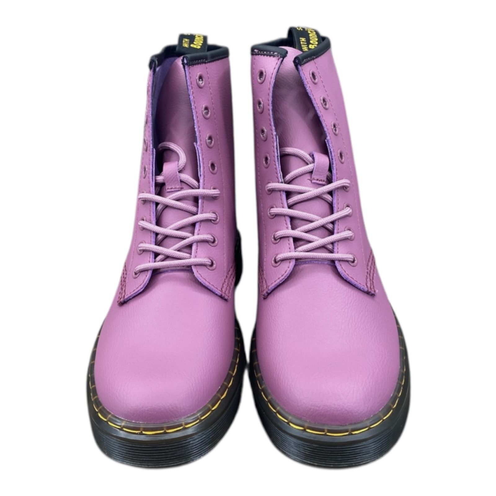 Dr. Martens 1460 Patent Leather Lace Up Combat Boots Women's Size 8 Matte Pink