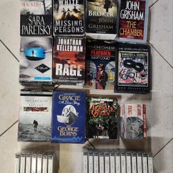Mixed Genre Audiobook Cassette Collection Lot of 14