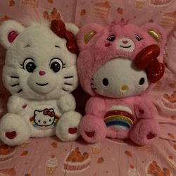 Hello Kitty Plush Teddy Bears – Set of 2