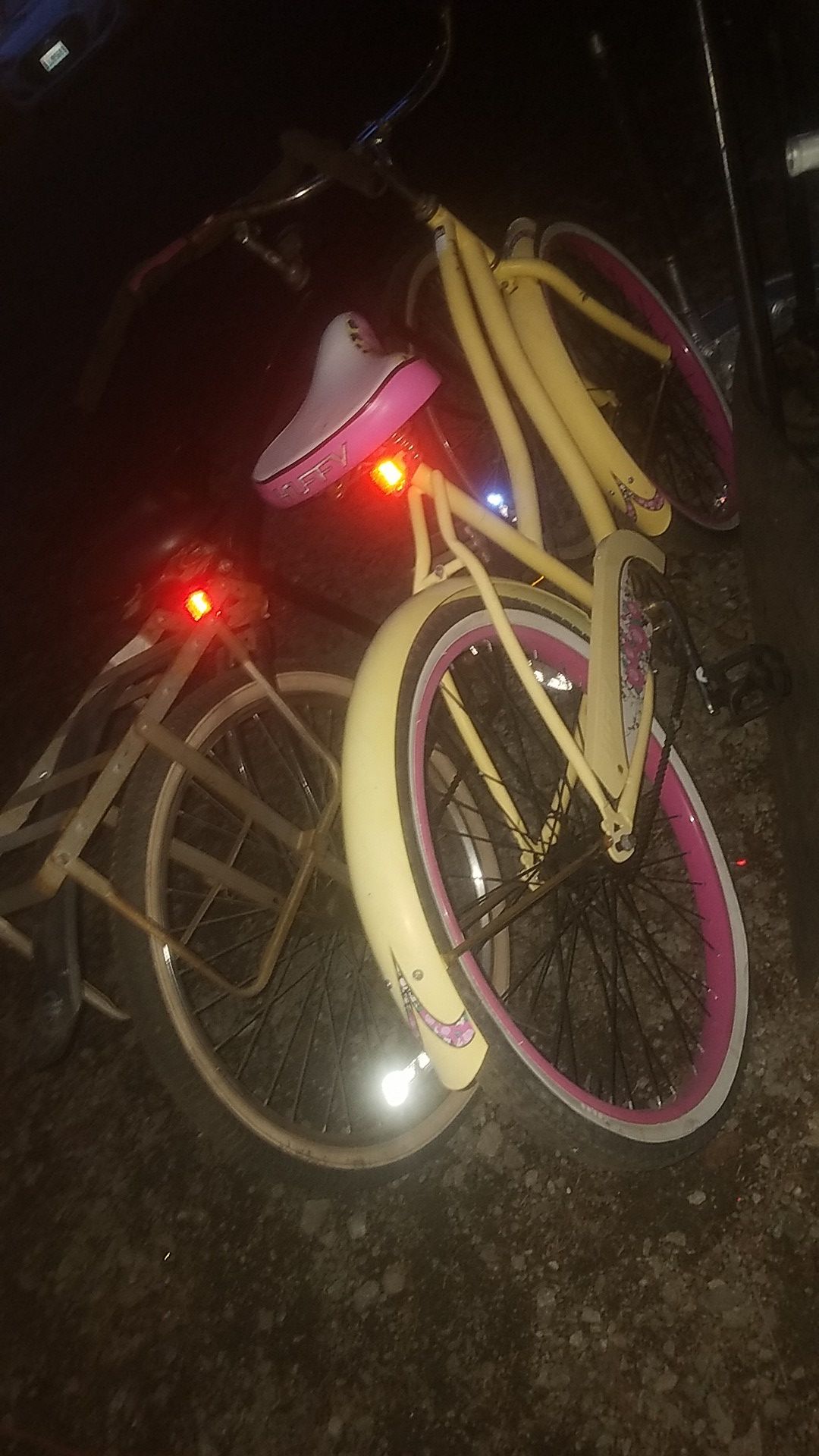Two Huffy Beach Cruiser bikes
