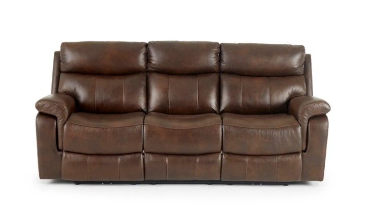 Broyhill Wellsley Real Leather Power Reclining Loveseat and Sofa