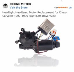 Headlight Headlamp Motor Replacement for Chevy Corvette 1(contact info removed) Front Left Driver Side
