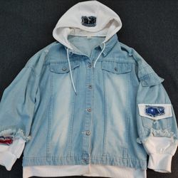 BTS (Bangtan Boys) Fall Winter Denim Style Jacket Hoodie