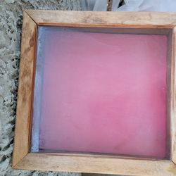 Wood Display Case With Glass Top And Felt Lining with latch to be able to lock it