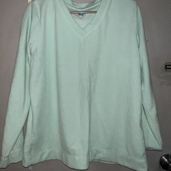 Women’s SJB Light Mint Green Long Sleeve Large Soft Shirt
