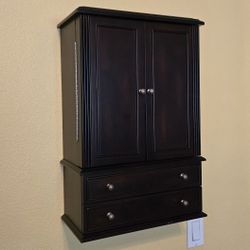 Jewelry Box Wood Espresso Brown