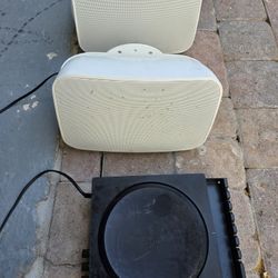 Outdoor SONOS pair of Speakers + SONOS AMP