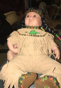 Brave and free Indian doll Native American