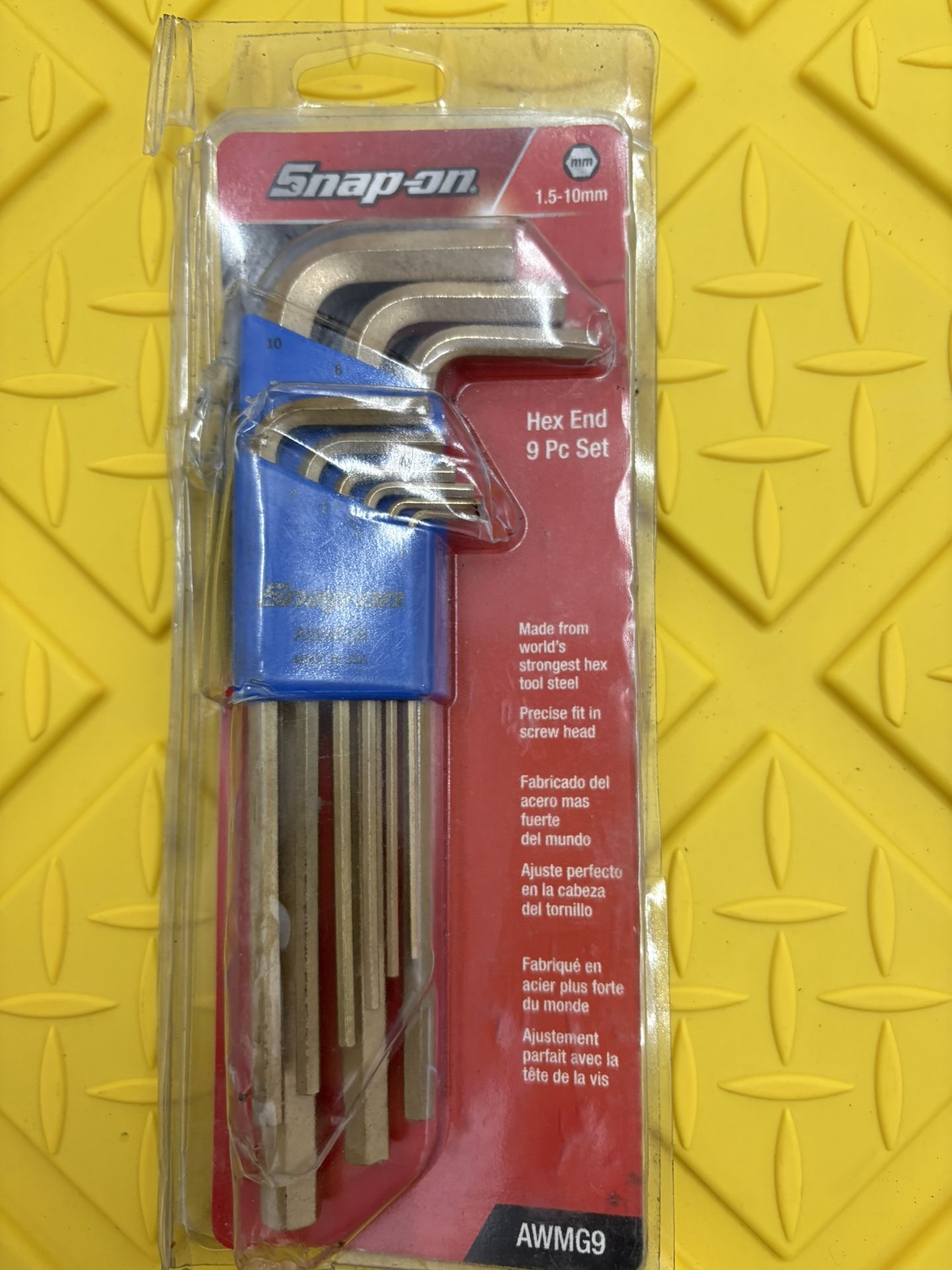 Snap-On 9pc Hex End Set 1.5mm - 10MM