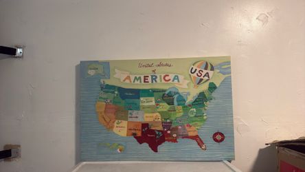 Framed canvas -  USA