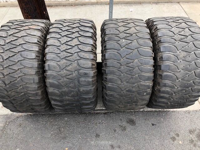 (4) 375/65r16 mickey Thompson MTZ *SAME AS 36x15.5r16