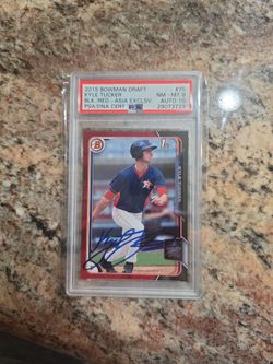 2015 Bowman Draft Kyle Tucker Auto PSA Graded Card