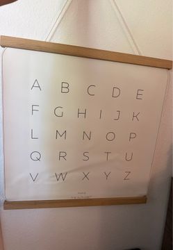 Maka alphabet leather display