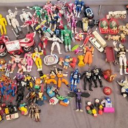 HUGE Vintage Toy LOT Collection- Power Rangers, Star Wars, Disney, Spider Man, And MORE