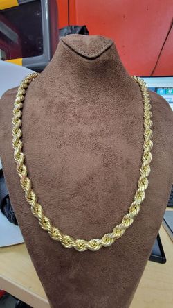 Gold  chain 10karat Rope 24 inch #19911