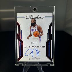 2022 Flawless James Harden Auto Ruby /15 Distinguished