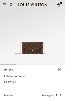 AUTHENTIC Louis Vuitton Pochette Felicie Black Leather Shoulder Bag for  Sale in Naperville, IL - OfferUp