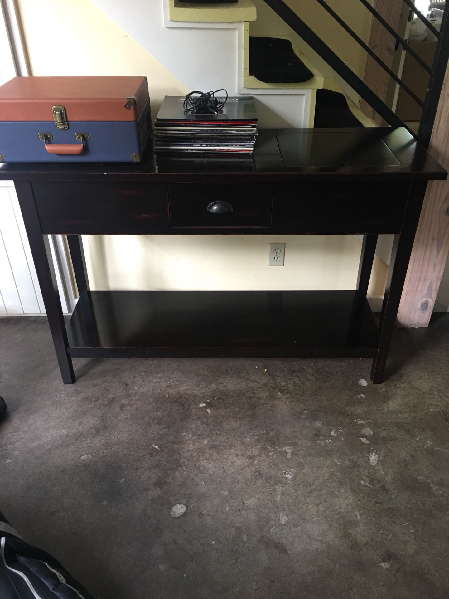 Pottery Barn Buffet/Console Table with Built In Beverage Cooler Space