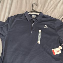 New Reebok 3xl Polo 