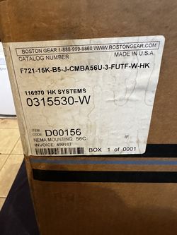 Boston Gear Motor Brake Assembly's  NOS
