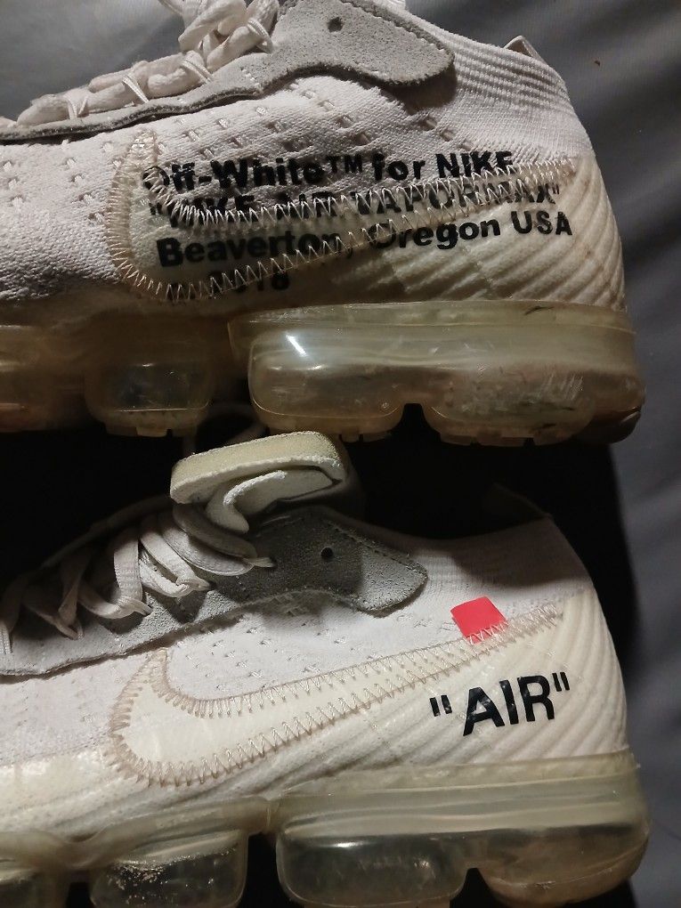 White Off White Air Max Size 1/2 Mens