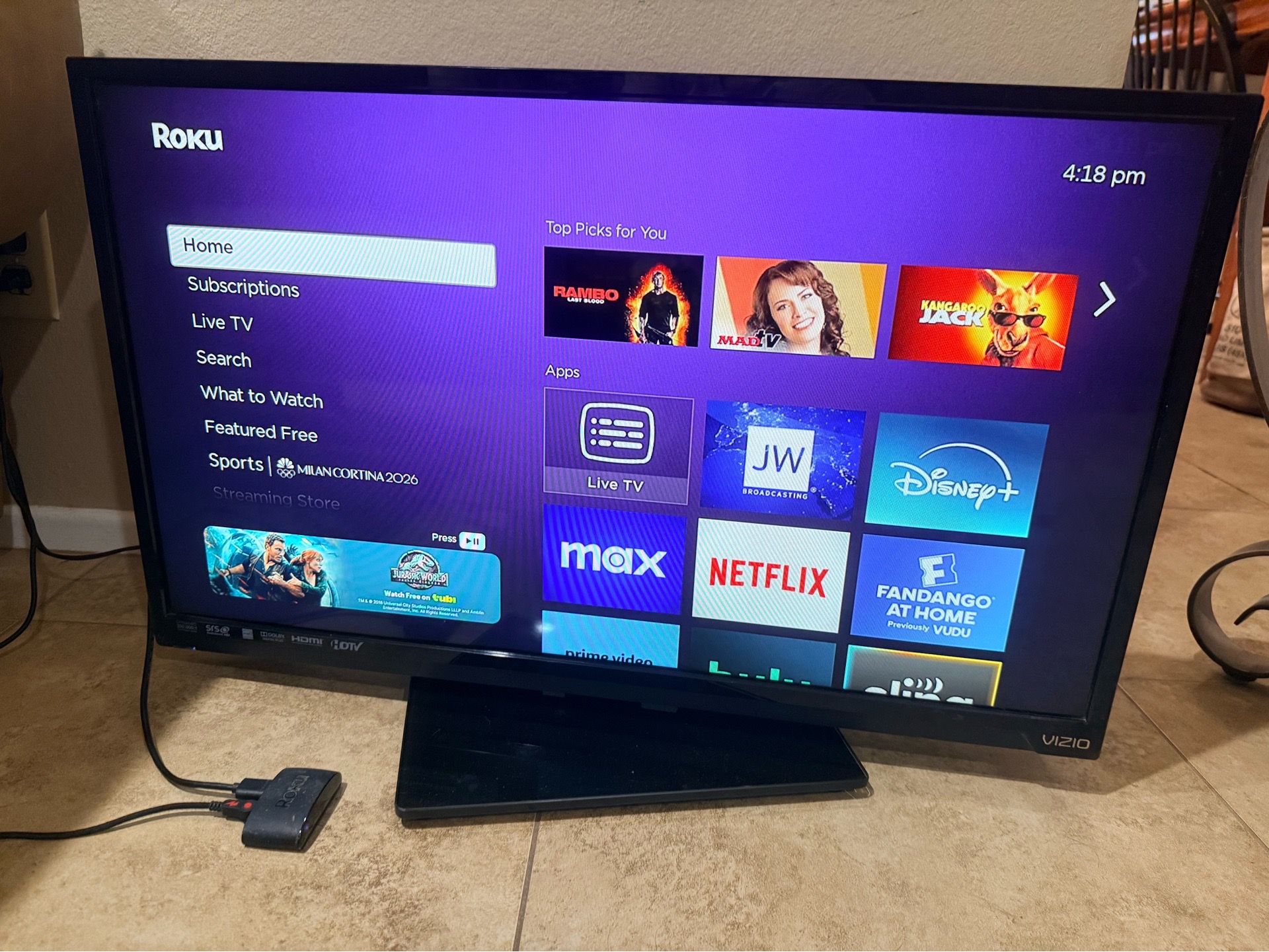 32” tv television