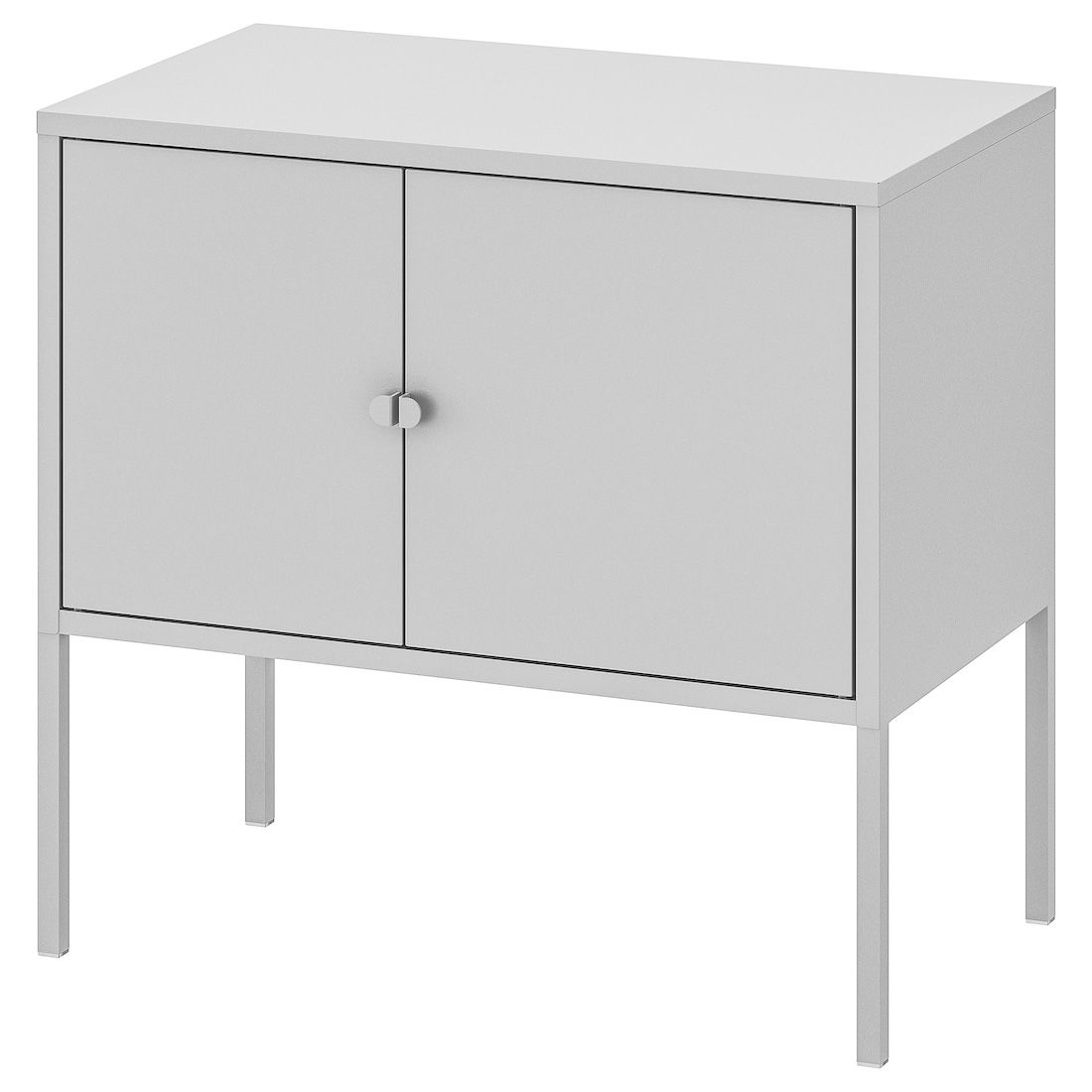 Small Gray Metal Cabinet