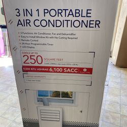 New Portable Air Conditioner Haier 3 in 1 Programmable 250 sq feet