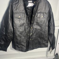 Leather Jean Snap in Shirt 