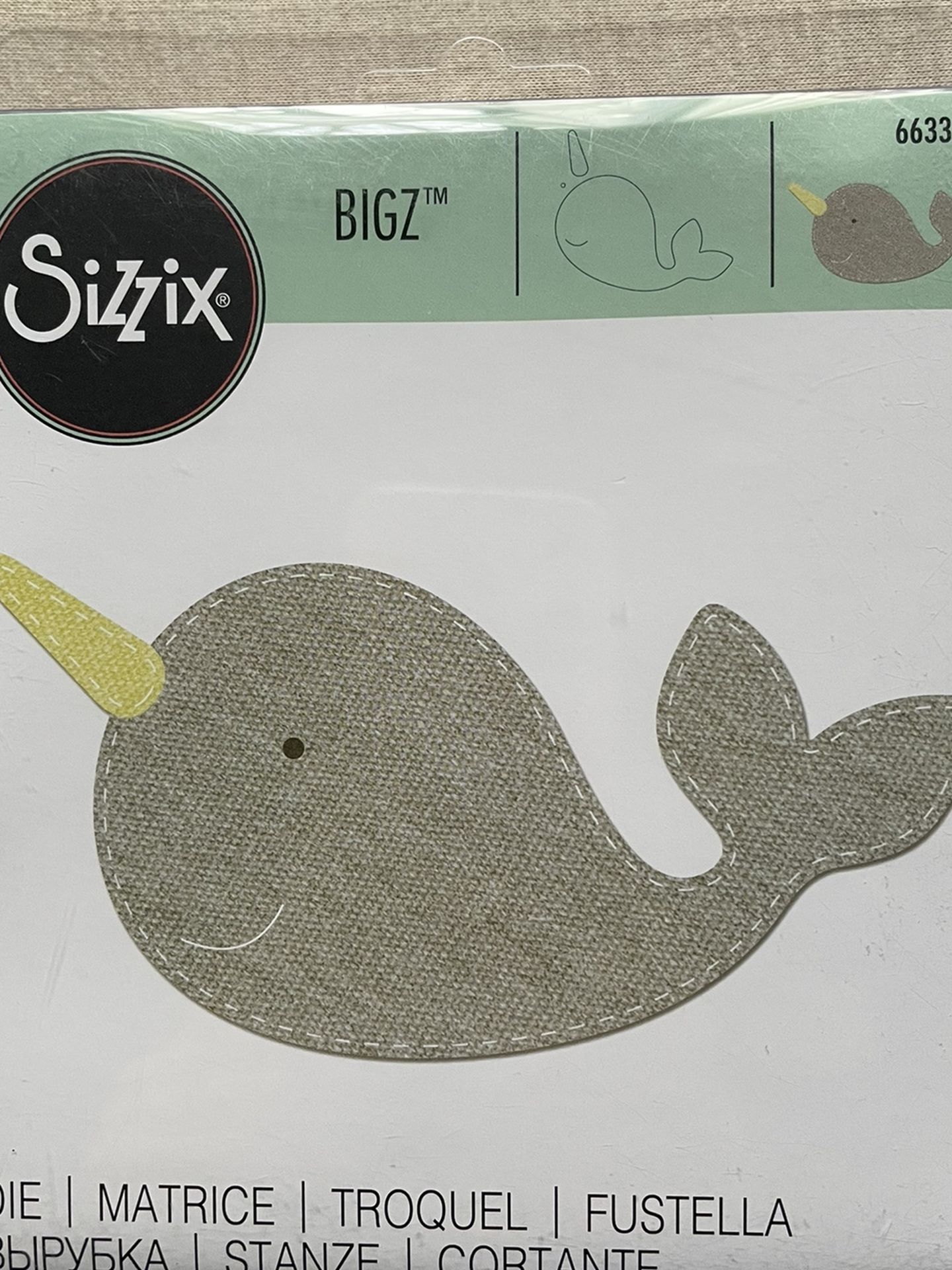 Sizzix BigZ Die Narwhal 663358 New