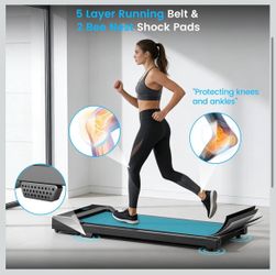 ☘️ 🔥 Under Desk Walking Pad Treadmill – Quiet, Slim & Portable | Walk While You Work | Perfect for Home & Office | Remote Control | Up to 4.0 MPH