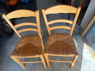 Ladder Back Rush Chairs