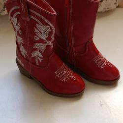 Toddler Girl's COWBOY BOOTS.      (SIZE 7)