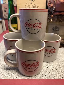 Coca Cola Diner set of 4 Mugs Restaurant Style