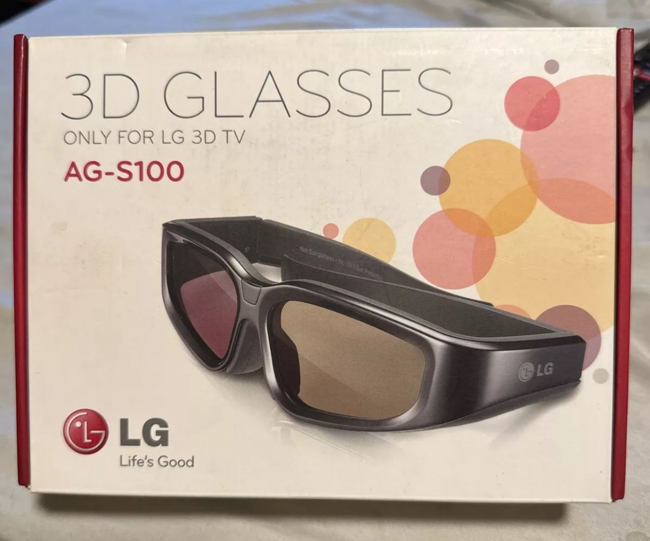 LG 3D Glasses AG-S100 LG 3D TV New
