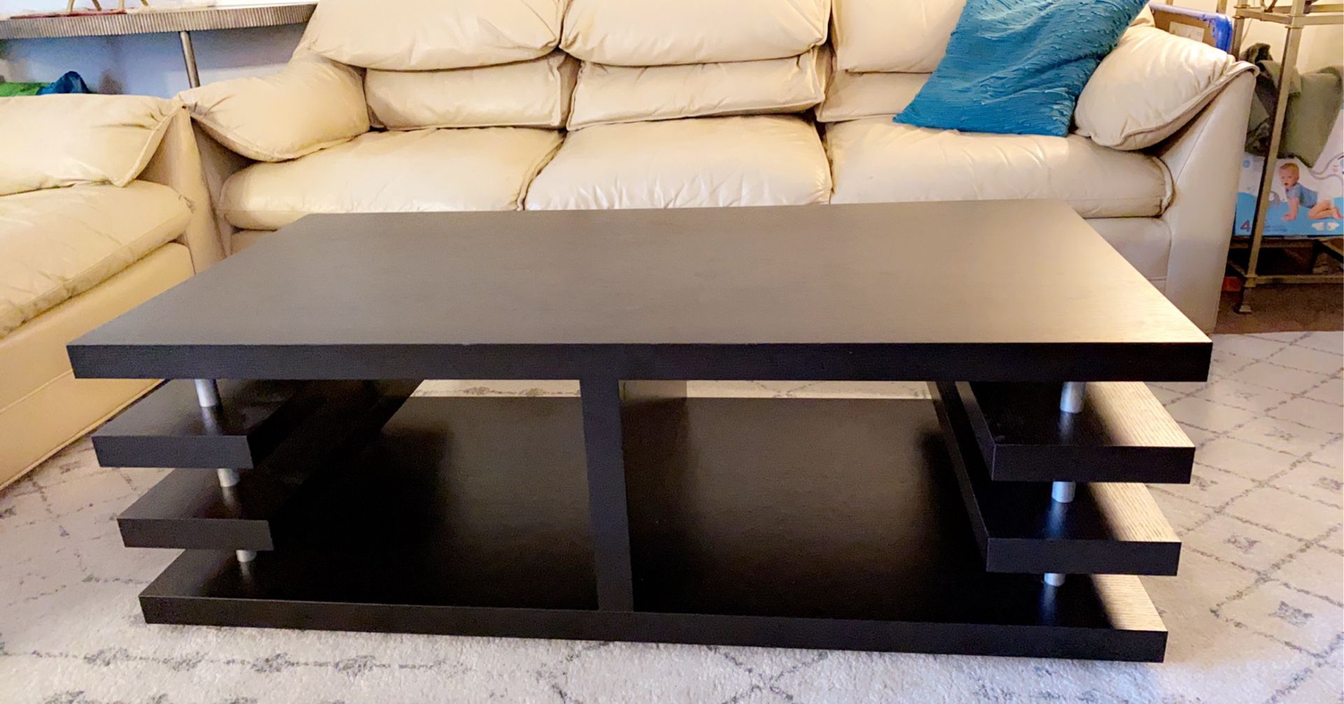 Black coffee table very good condition like new