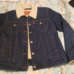 Levis Sherpa Jacket Women Medium