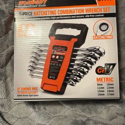 Horusdy Ratcheting Wrench Set 8 Pcs Metric