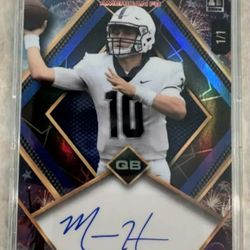 Super Nice and Rare Michael Hiers 1/1 Autograph Rookie Card.. Mint