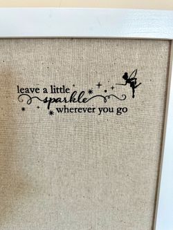 Decorative White Organizer/Bulletin Board