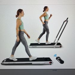 Goplus 2 In 1 Folding Treadmill, 2.25hp Under Desk Electric Super fit Treadmill