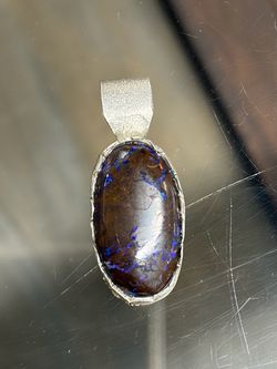 Boulder Opal in silver