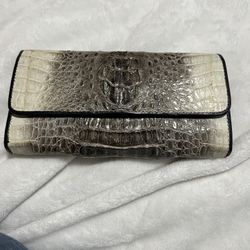 Nina Raye Wallet Crocodile Skin