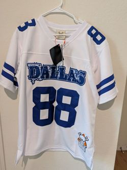 Dallas #88 Football Jersey White Blue