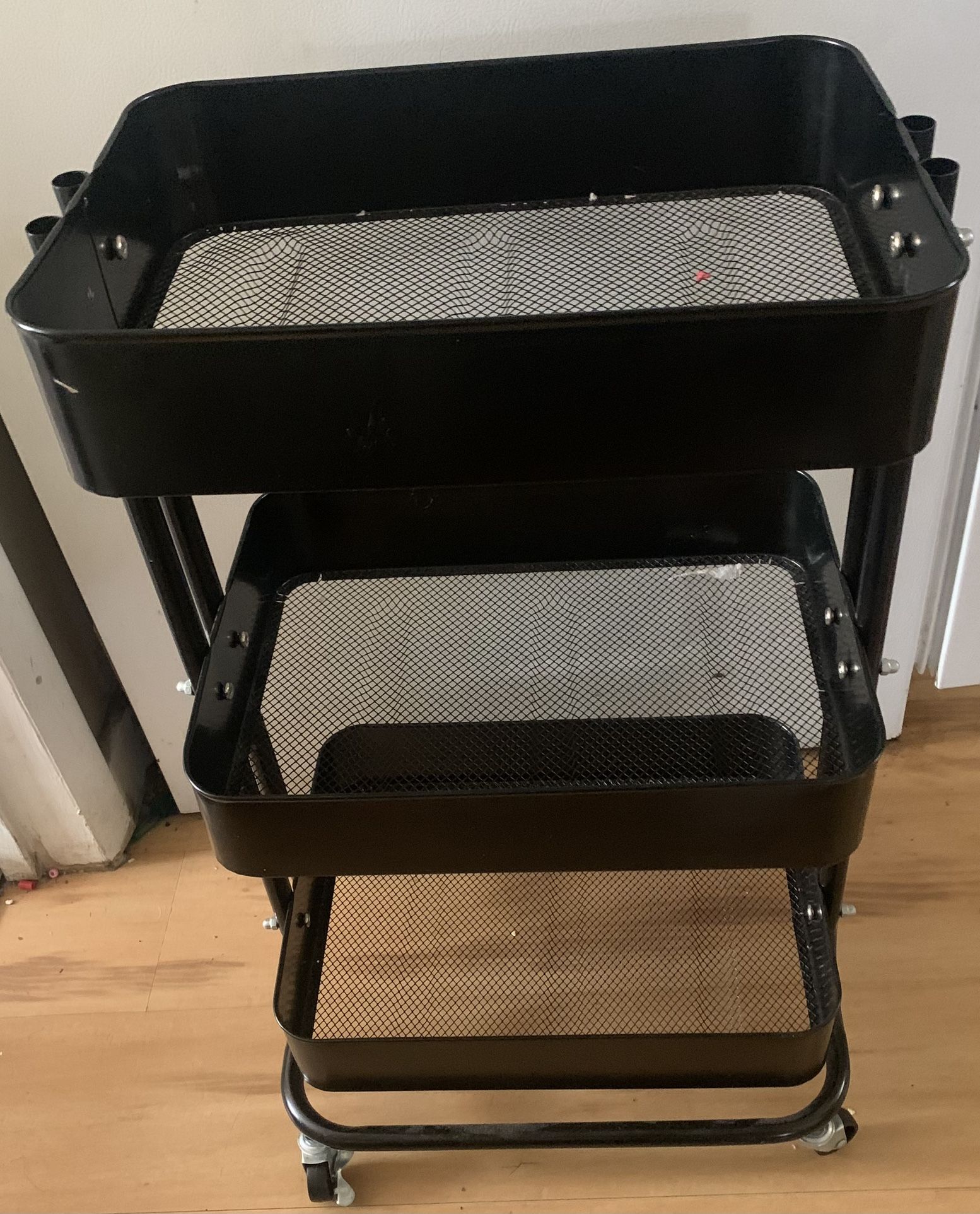 3 Tier Rolling Metal Organizer