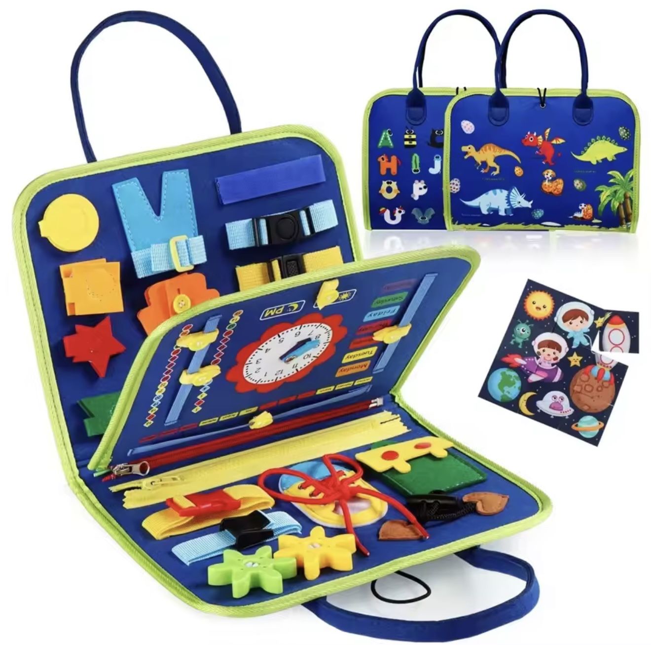 Busy Board Montessori Toys Gifts, Sensory Toys,Educational Travel Toys, Preschool Activities for Learning Fine Motor Skills